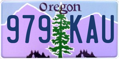 OR license plate 979KAU