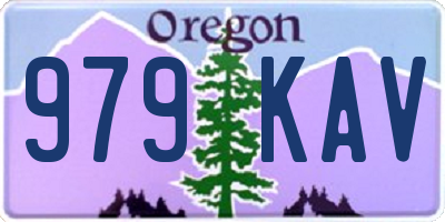 OR license plate 979KAV