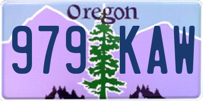 OR license plate 979KAW