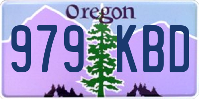 OR license plate 979KBD