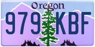 OR license plate 979KBF