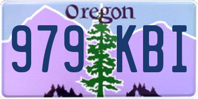 OR license plate 979KBI