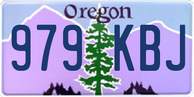 OR license plate 979KBJ