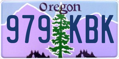 OR license plate 979KBK