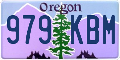 OR license plate 979KBM