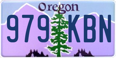 OR license plate 979KBN