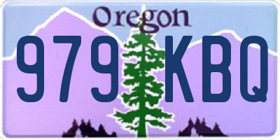 OR license plate 979KBQ
