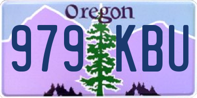 OR license plate 979KBU
