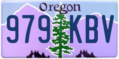 OR license plate 979KBV