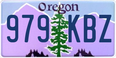 OR license plate 979KBZ
