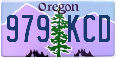 OR license plate 979KCD