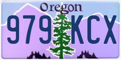 OR license plate 979KCX