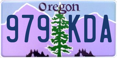 OR license plate 979KDA