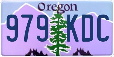 OR license plate 979KDC