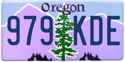 OR license plate 979KDE