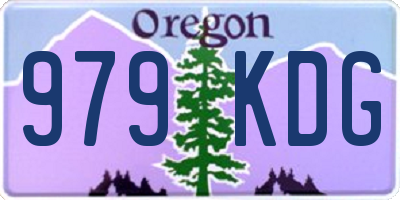 OR license plate 979KDG