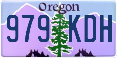 OR license plate 979KDH