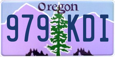 OR license plate 979KDI