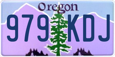 OR license plate 979KDJ