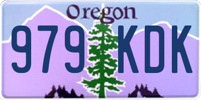 OR license plate 979KDK