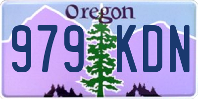 OR license plate 979KDN