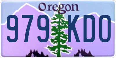 OR license plate 979KDO