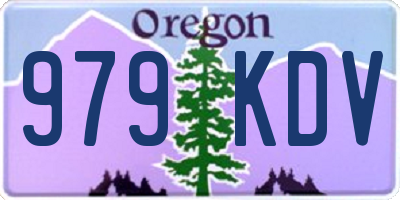 OR license plate 979KDV
