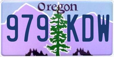 OR license plate 979KDW