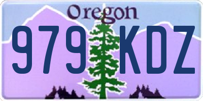 OR license plate 979KDZ