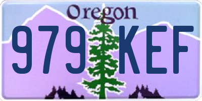 OR license plate 979KEF