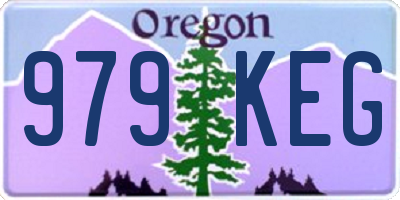 OR license plate 979KEG