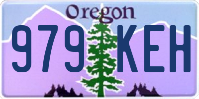 OR license plate 979KEH