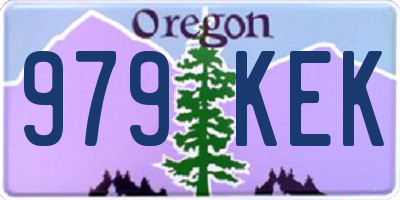 OR license plate 979KEK