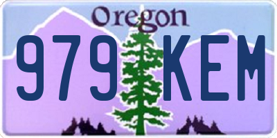 OR license plate 979KEM