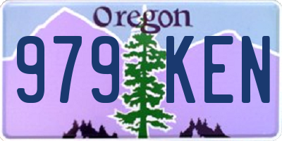OR license plate 979KEN