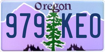 OR license plate 979KEO