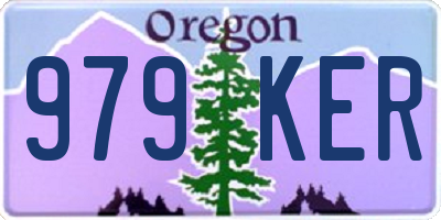 OR license plate 979KER