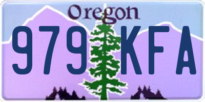 OR license plate 979KFA