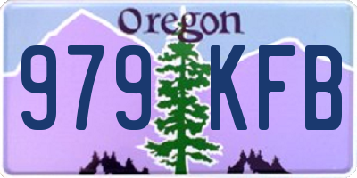 OR license plate 979KFB