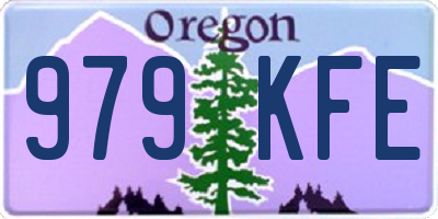 OR license plate 979KFE