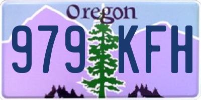 OR license plate 979KFH