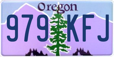 OR license plate 979KFJ