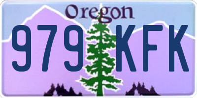 OR license plate 979KFK