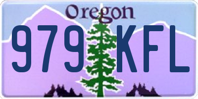 OR license plate 979KFL