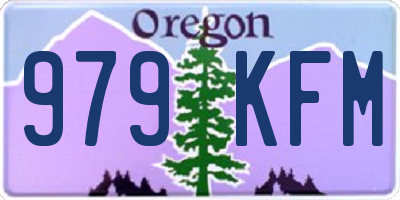 OR license plate 979KFM