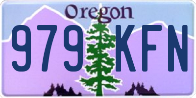 OR license plate 979KFN