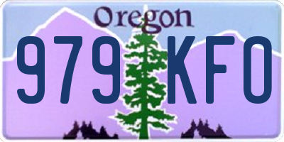 OR license plate 979KFO