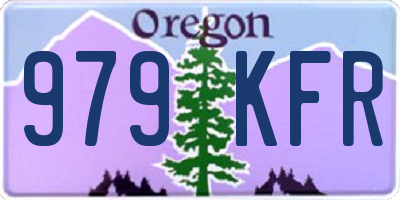 OR license plate 979KFR