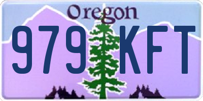 OR license plate 979KFT
