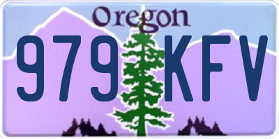 OR license plate 979KFV